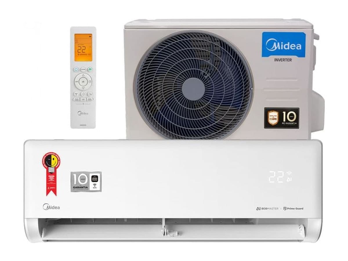 Midea AI Ecomaster, ar-condicionado split inverter 12.000 BTUs