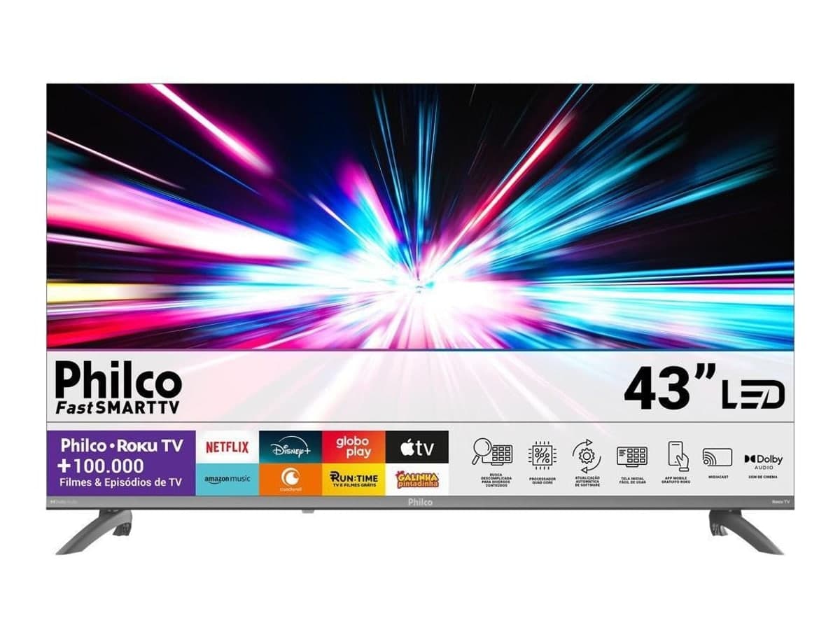 Philco P43CRA Roku TV, smart TV de 43 polegadas