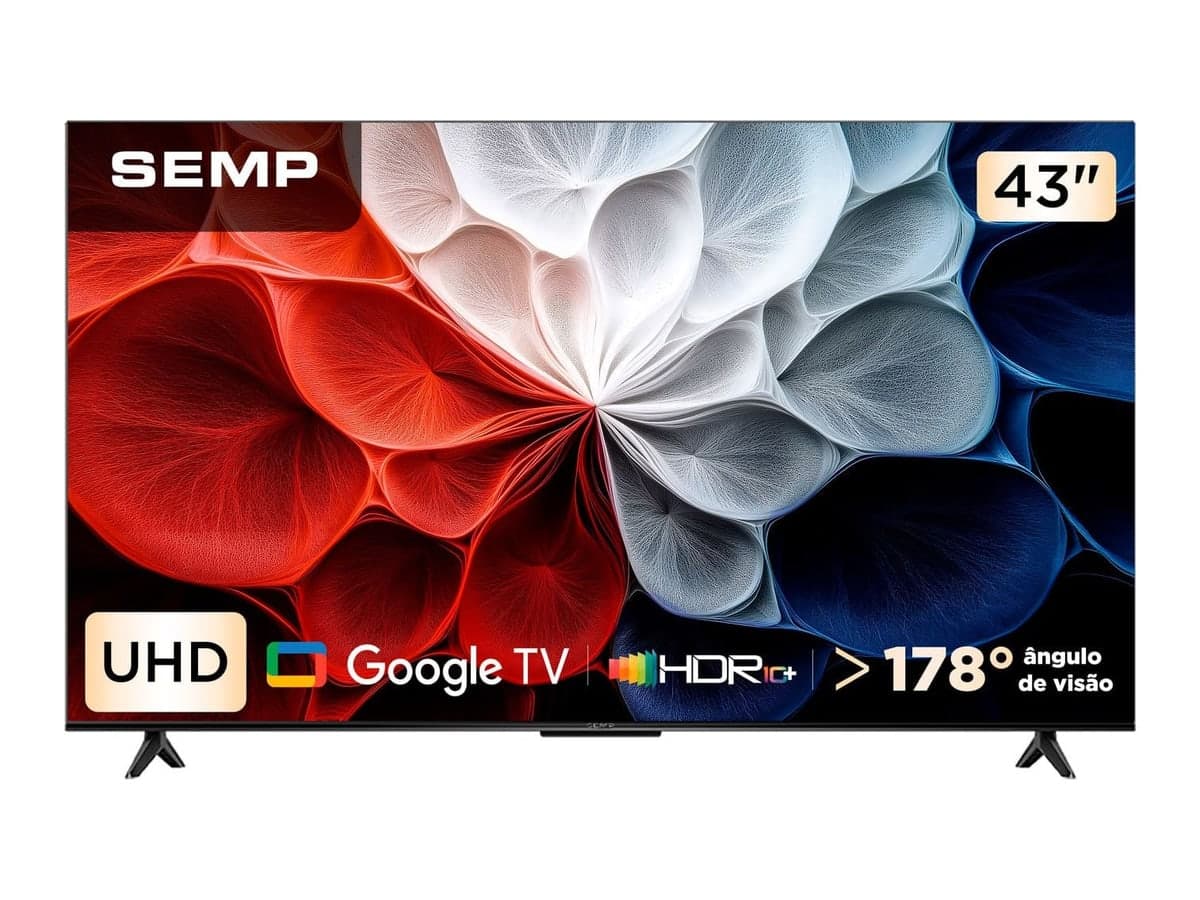 Semp 43S62 4K Google TV, smart TV de 43 polegadas