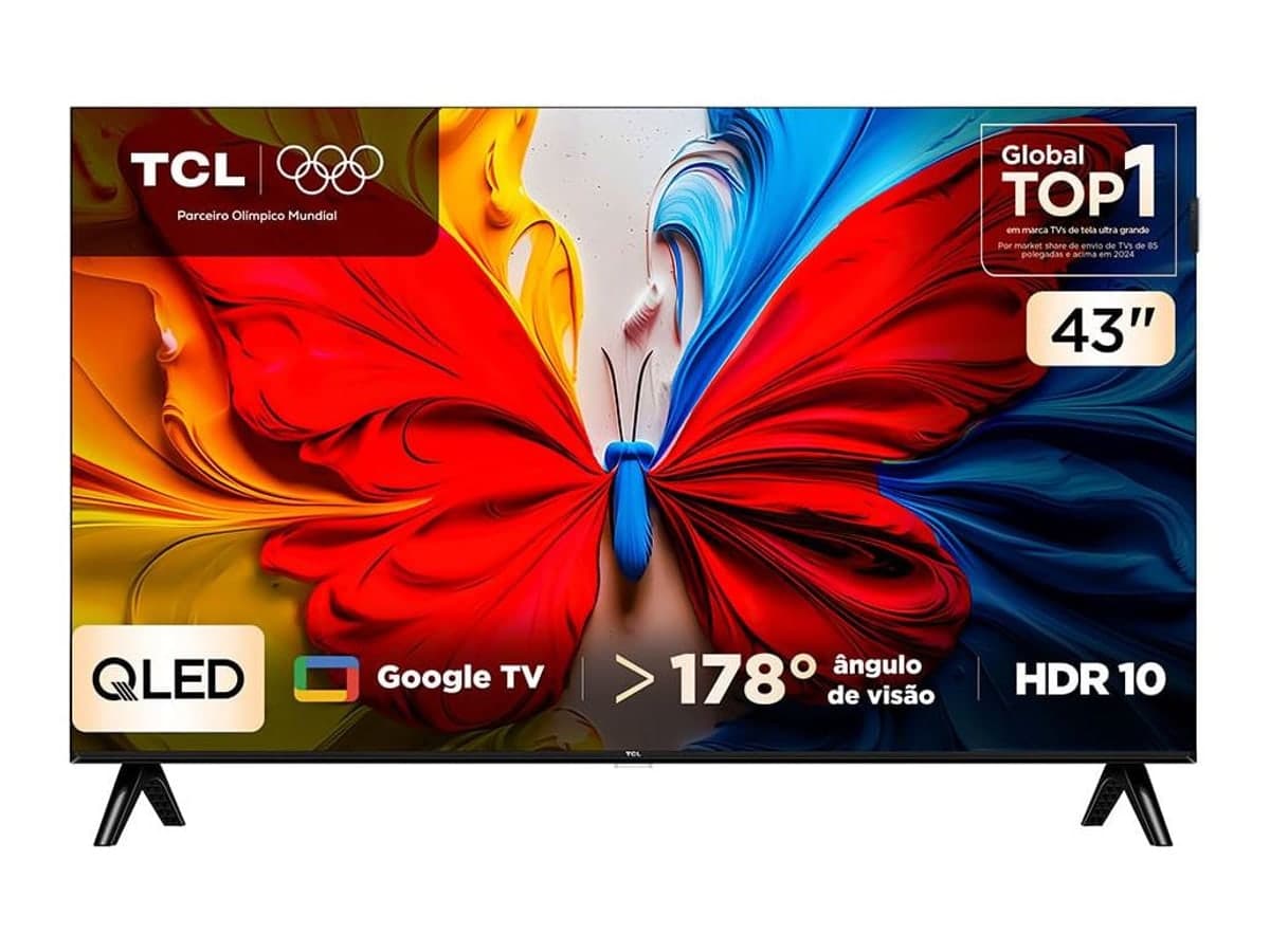 TCL 43S5K QLED Google TV, smart TV de 43 polegadas